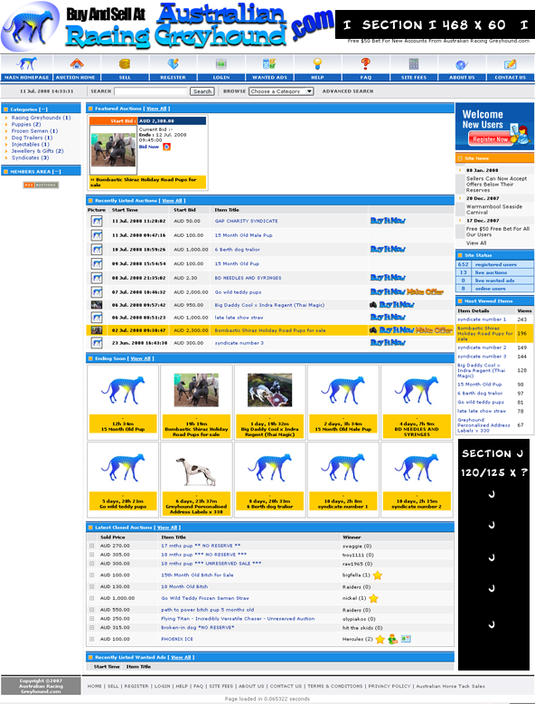 Auction Ad Grid