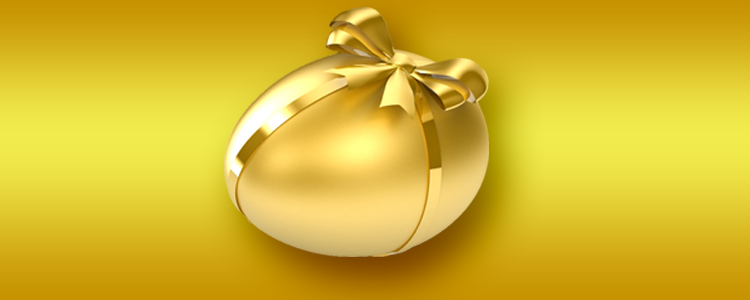 El Galo Heads Golden Easter Egg Pre Post Market